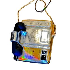 Vintage Telephone headset Novelty Women's Bag Kitchy Crossbody purse
